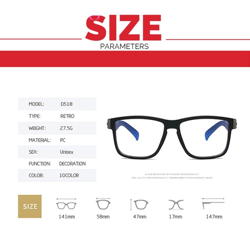 Fashion Anti Blue Light Glasses