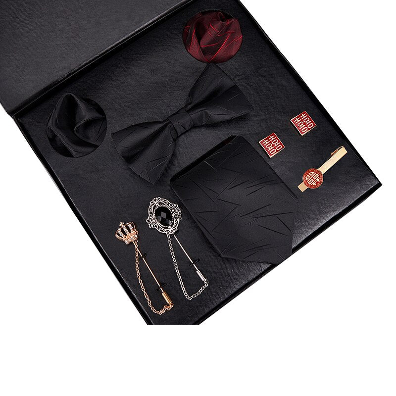 Gift Box Luxury Mens Tie Set