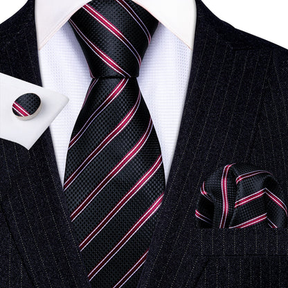 Striped Silk Tie Set