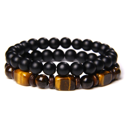 Tiger Eye Obsidian Bracelet