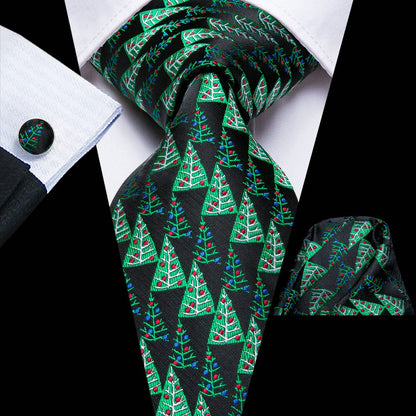 Green Paisley Silk Tie Set