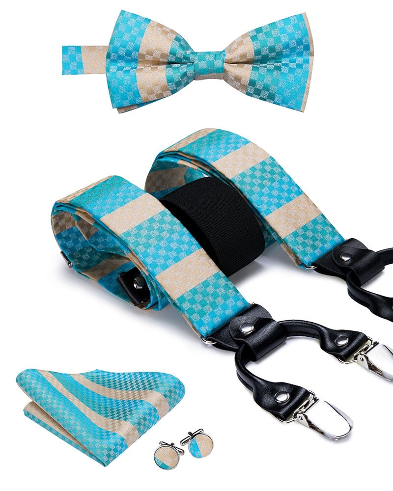 Luxury Bow Tie & Elastic Suspenders