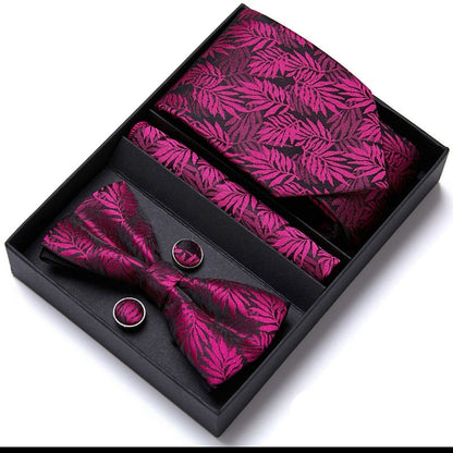 Gift Box Floral Necktie Set