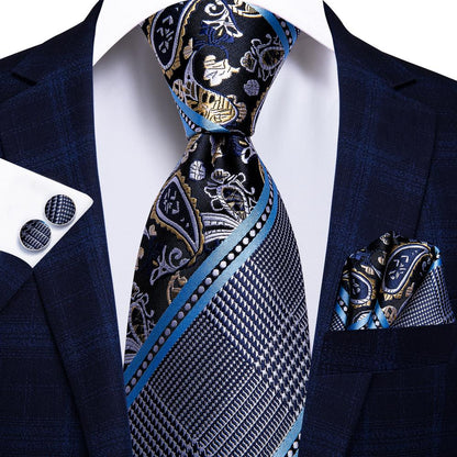 Plaid Silk Tie Set