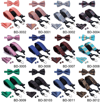 Luxury Bow Tie & Elastic Suspenders