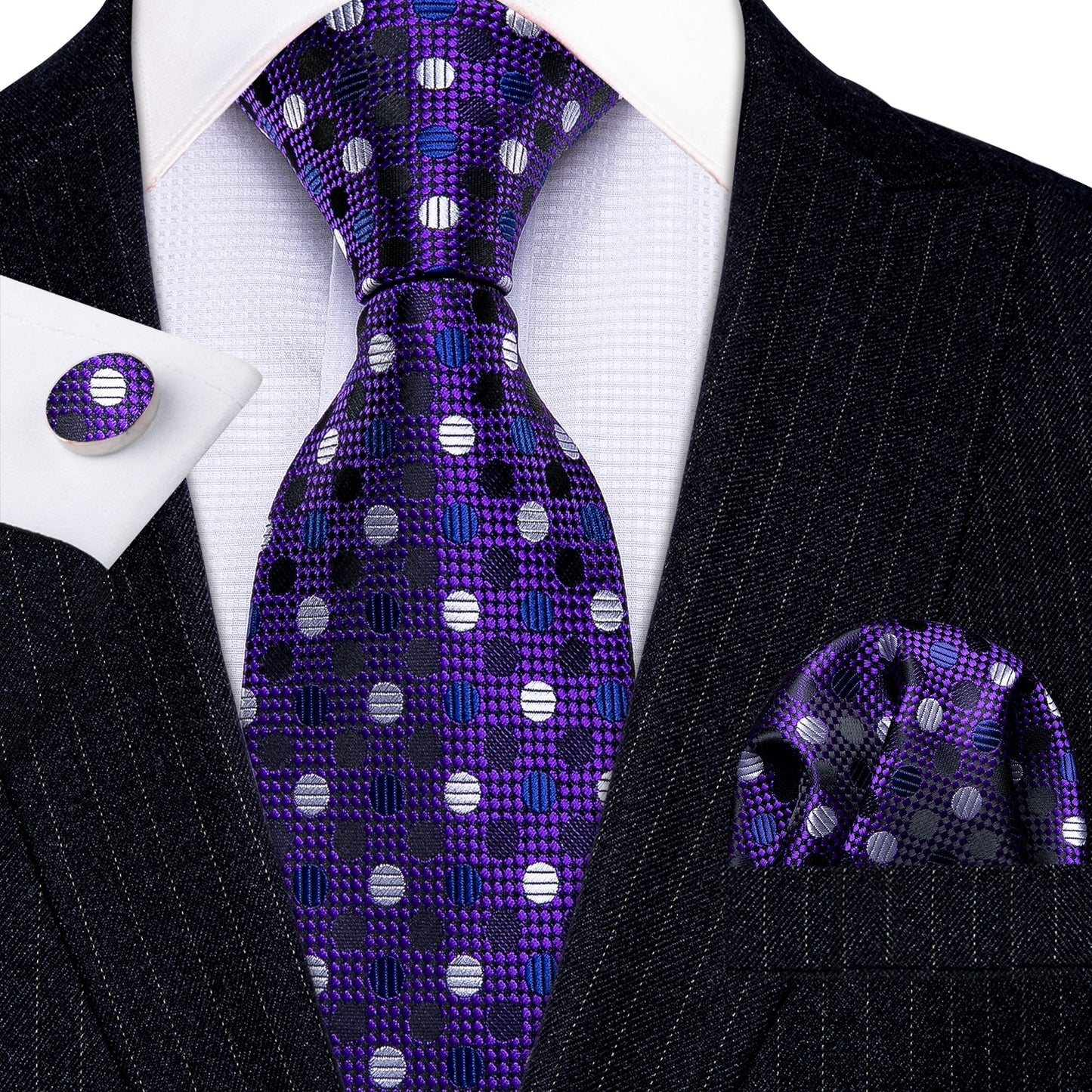 Striped Silk Tie Set