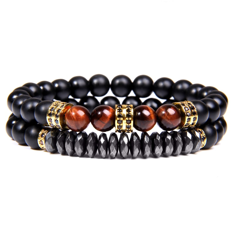 Tiger Eye Obsidian Bracelet