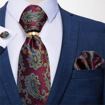 Designer Mens Silk Tie Set