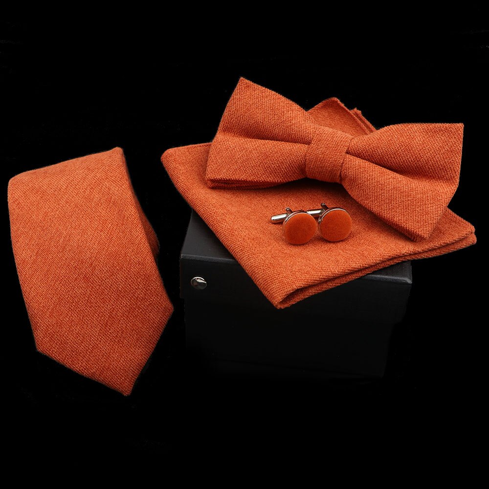 Fashion Solid Necktie Set