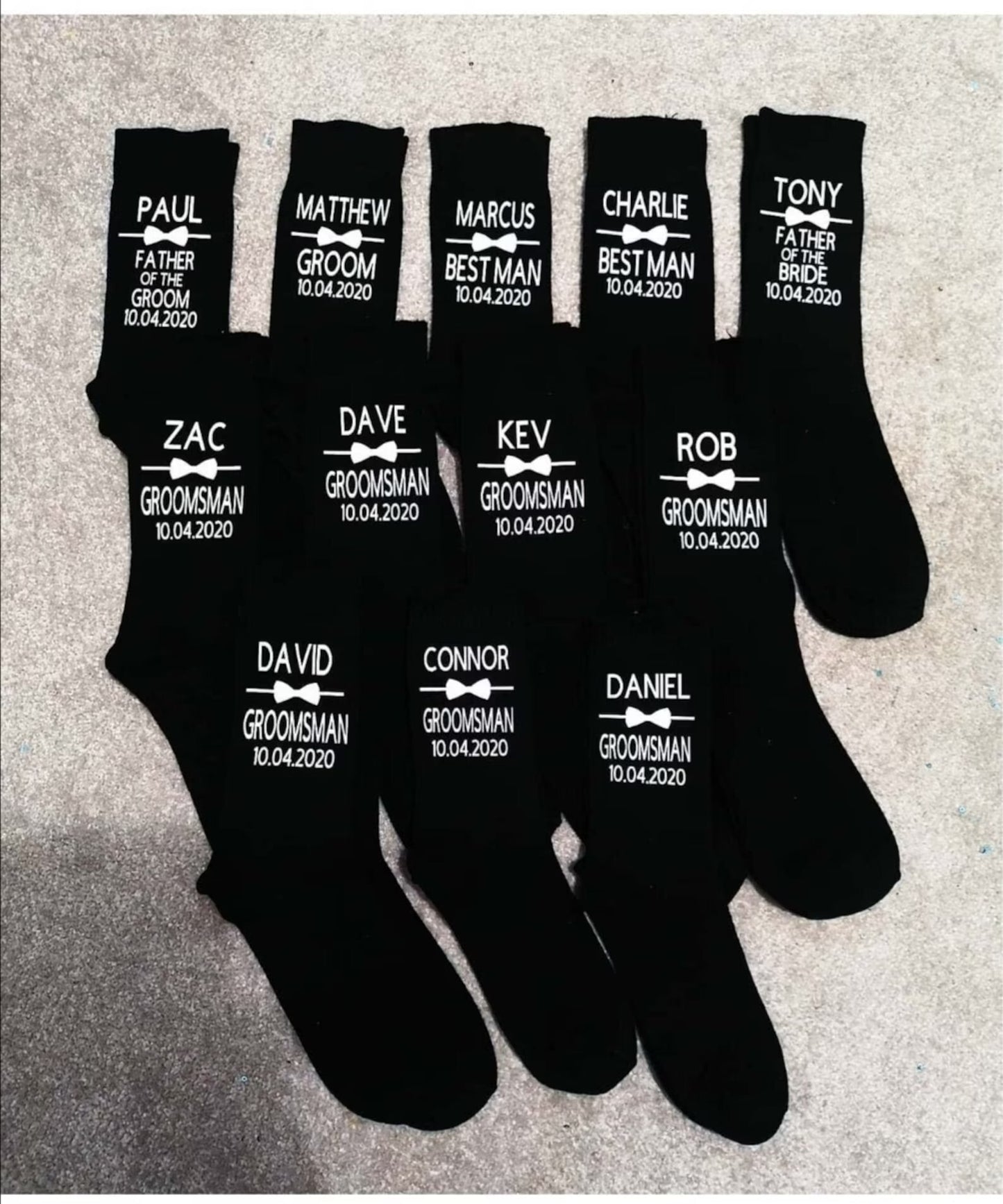 Personalised Wedding Socks