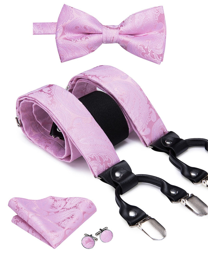 Luxury Bow Tie & Elastic Suspenders