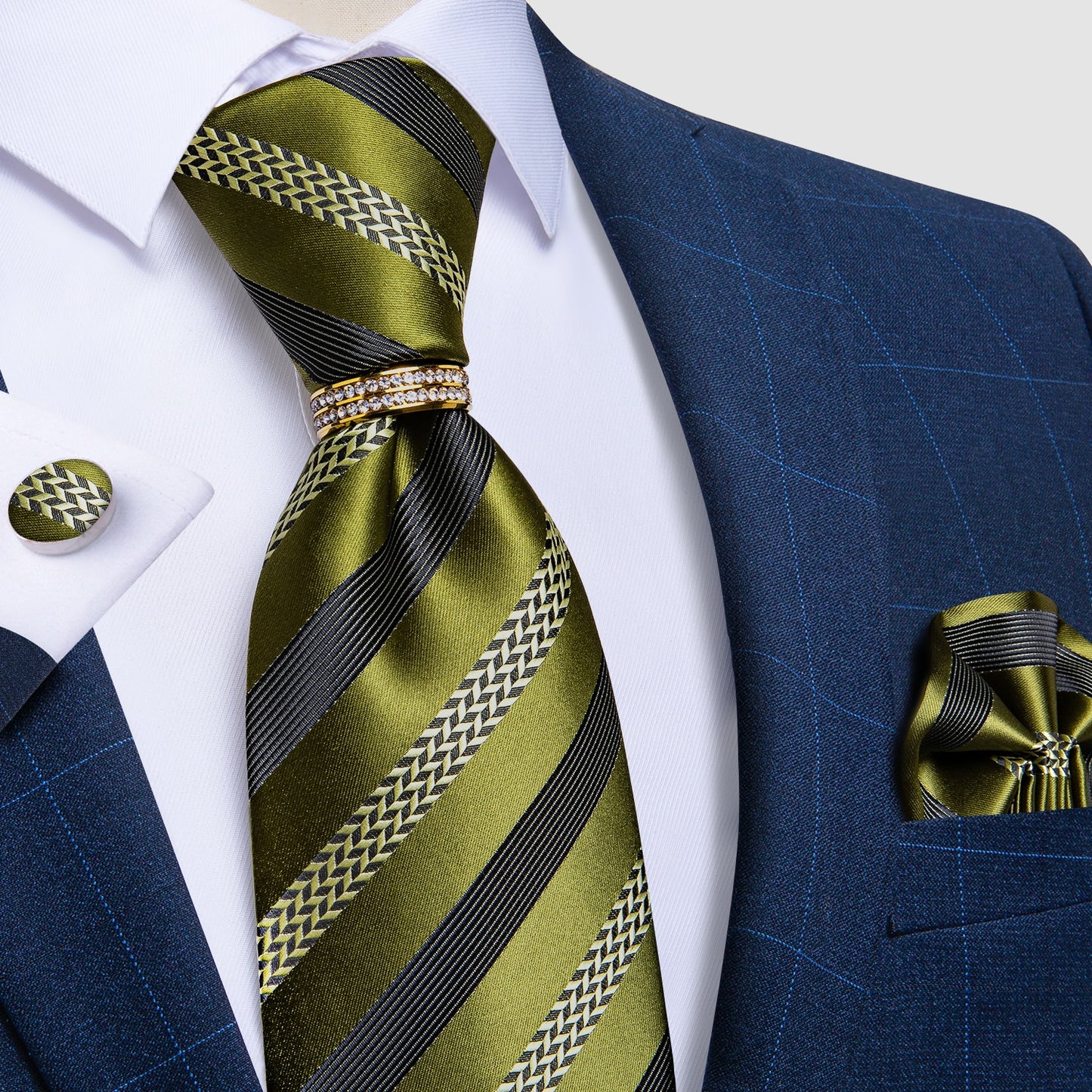 Striped Silk Ties Set