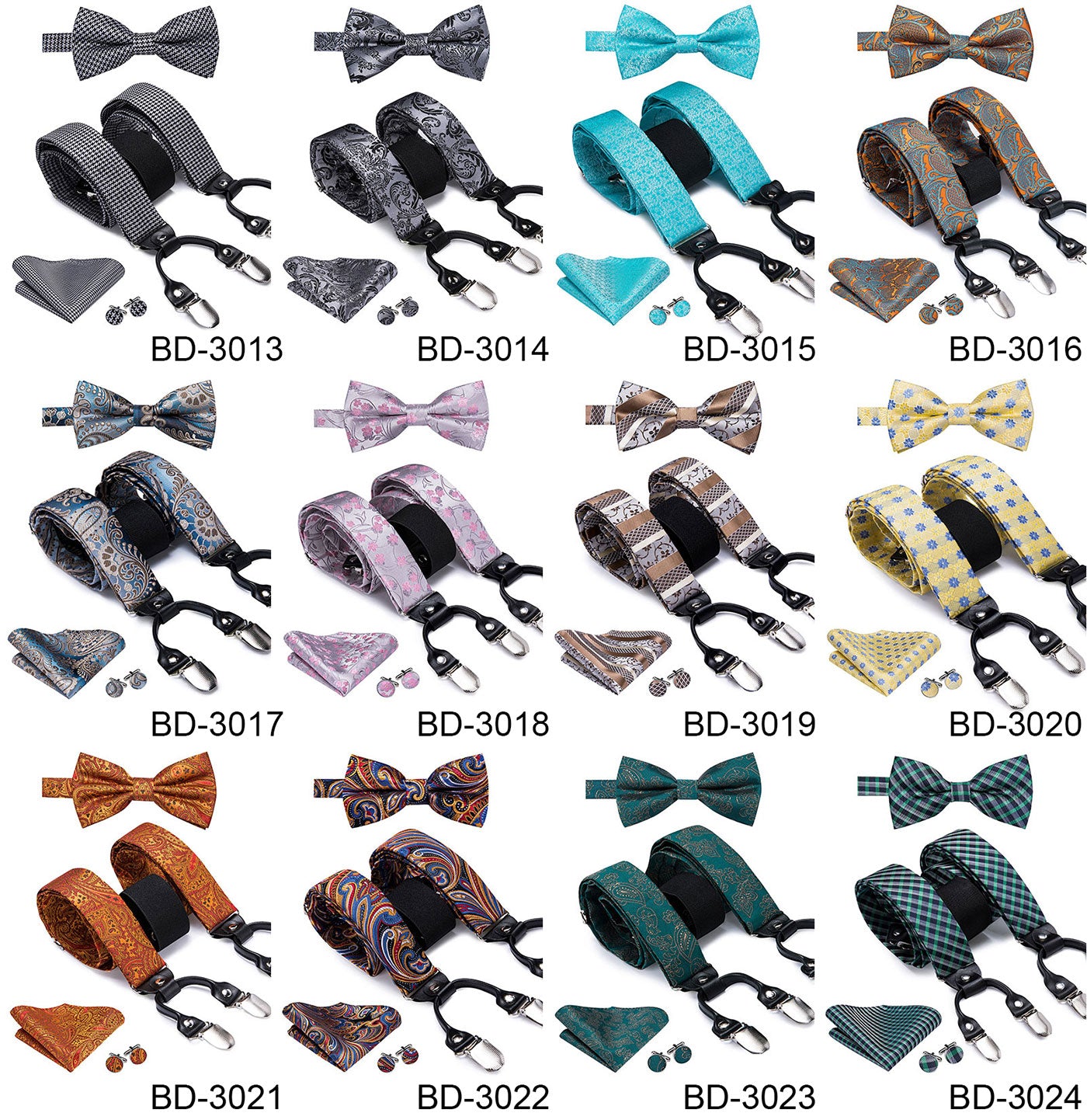 Luxury Bow Tie & Elastic Suspenders