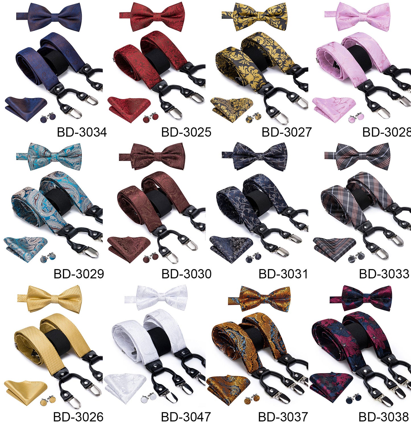 Luxury Bow Tie & Elastic Suspenders