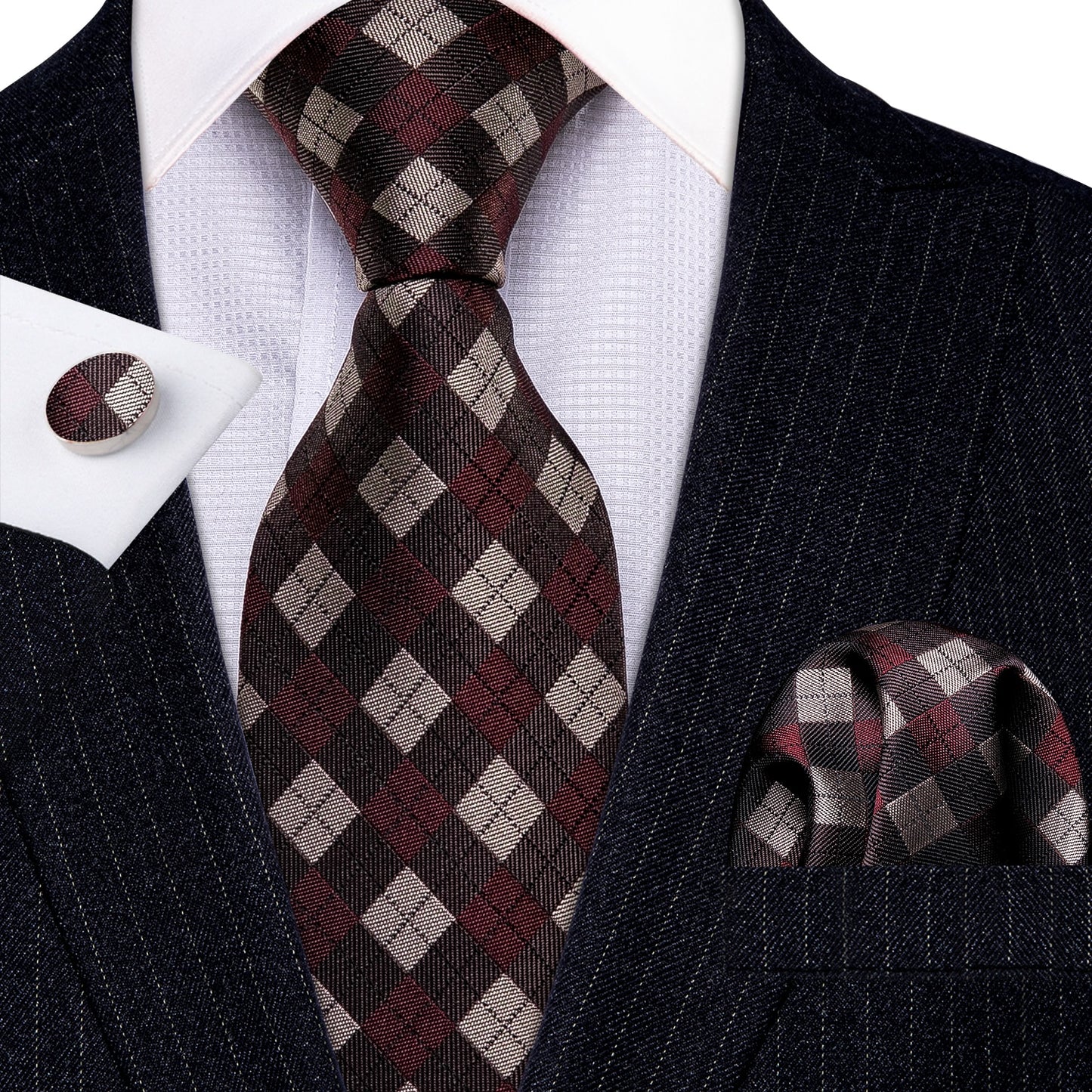 Striped Silk Tie Set