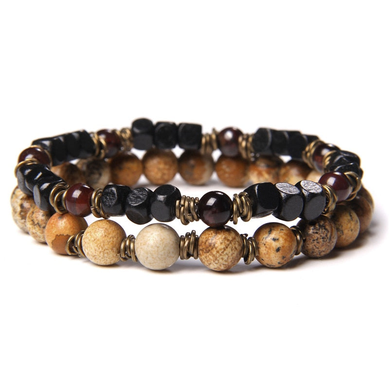 Tiger Eye Obsidian Bracelet