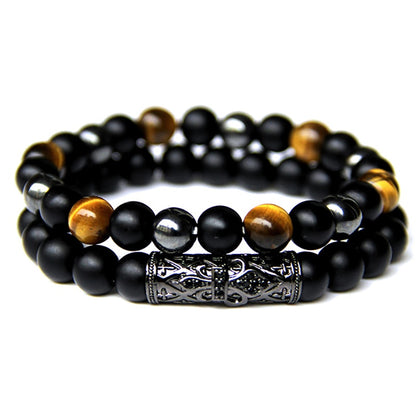 Tiger Eye Obsidian Bracelet