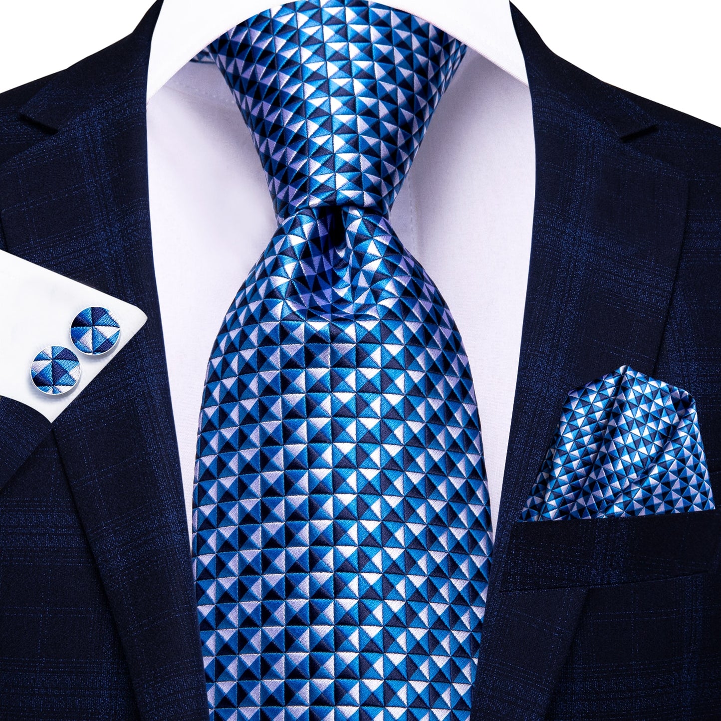 Blue Striped Novelty Tie