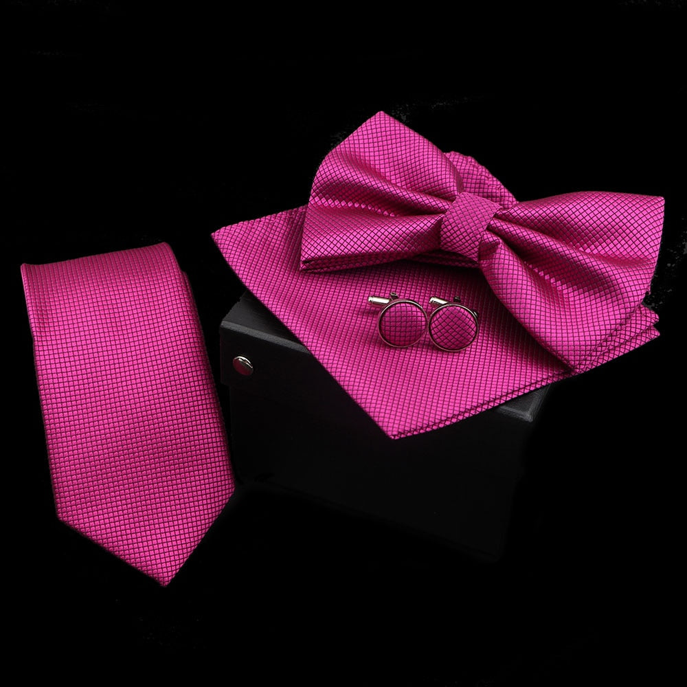 Fashion Solid Necktie Set