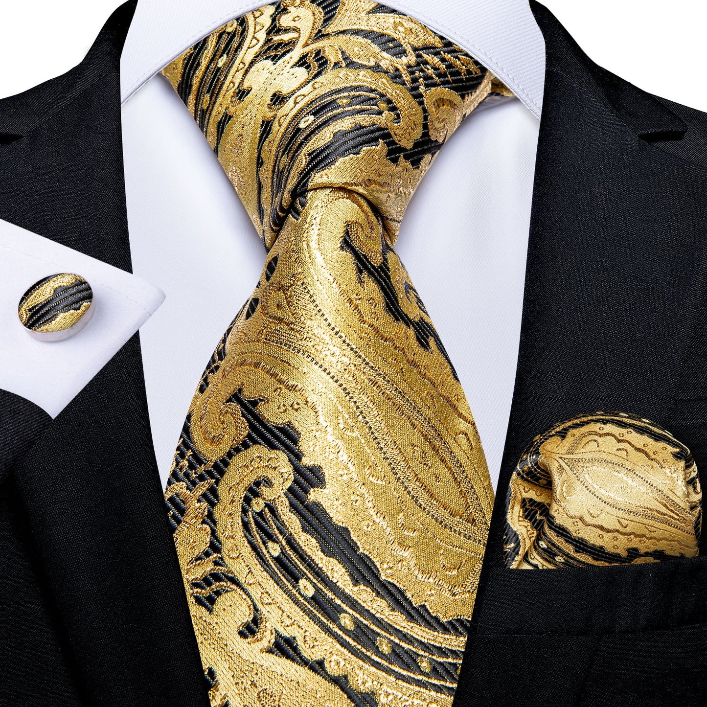 Luxury Business Paisley Tie Set