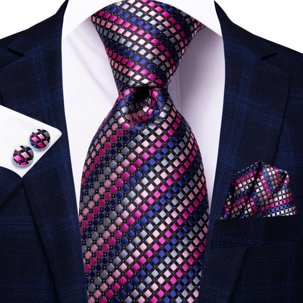 Striped Silk Business Tie Set