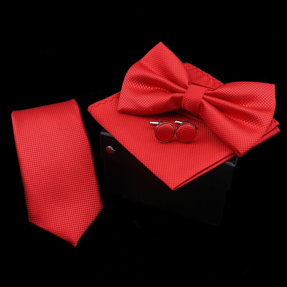 Fashion Solid Necktie Set