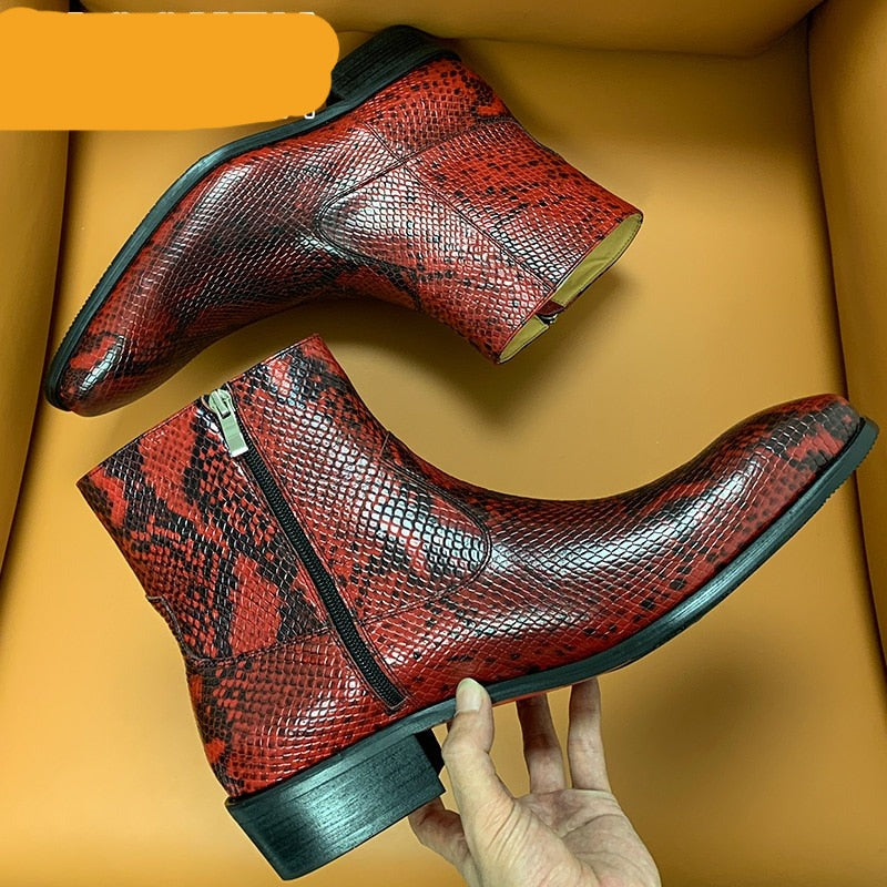 Mens Python Boots