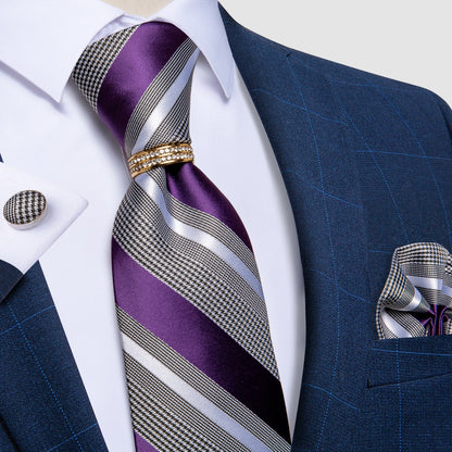 Striped Silk Ties Set