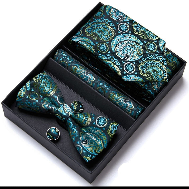 Gift Box Floral Necktie Set