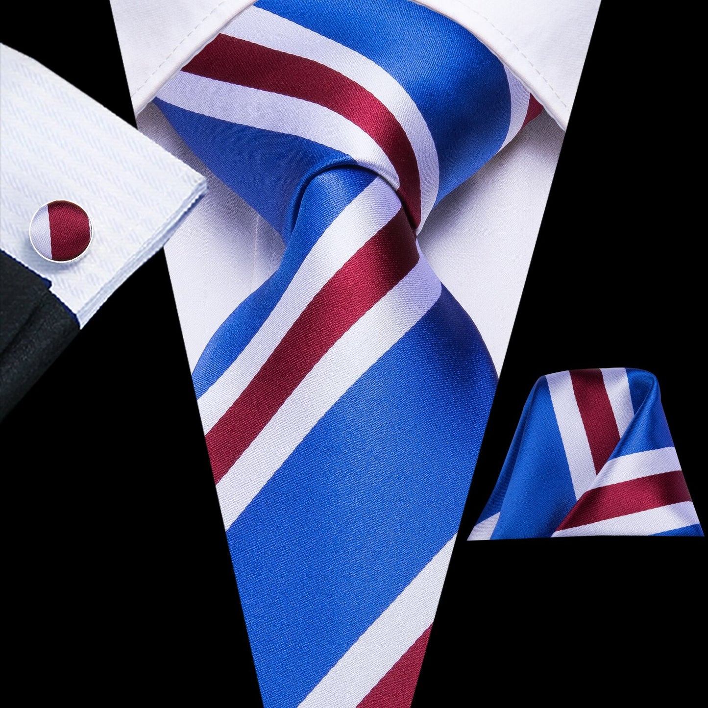 Blue Striped Novelty Tie