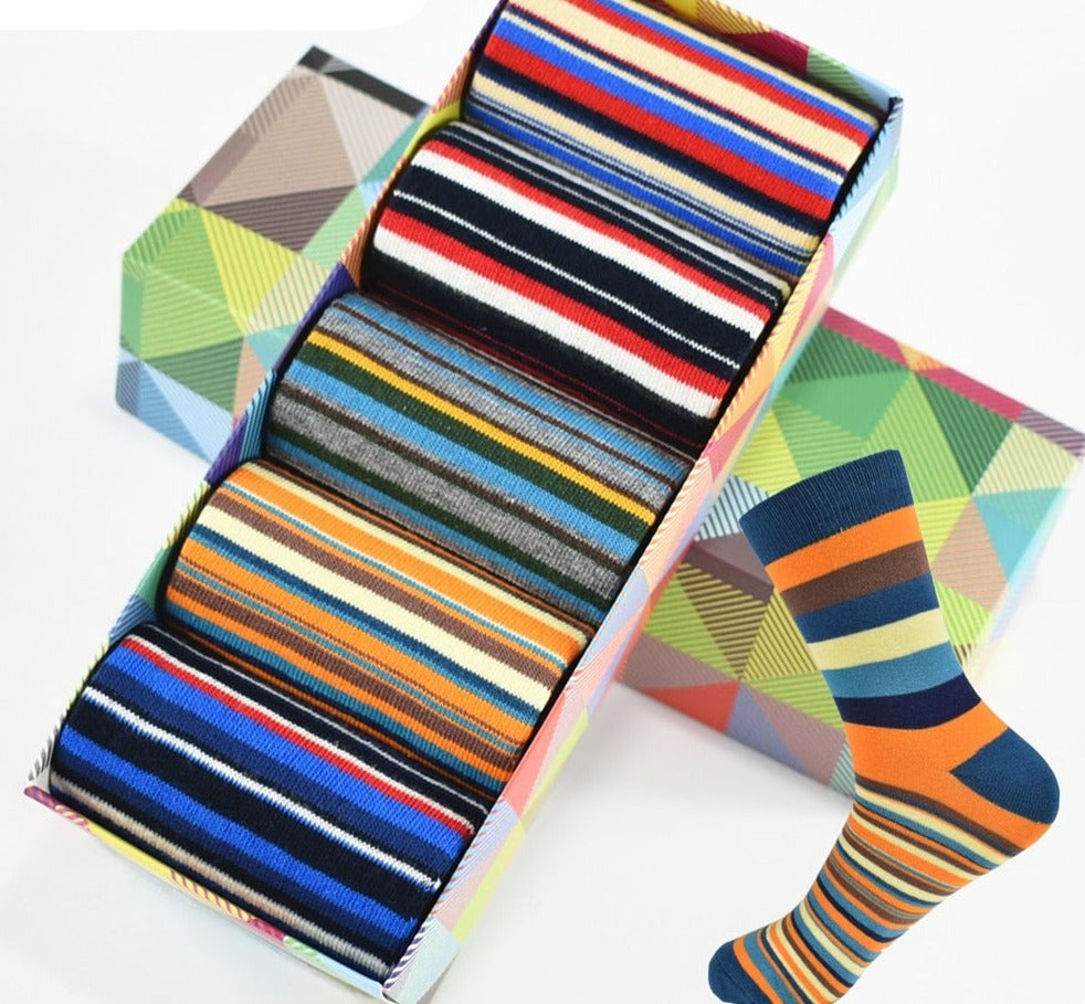 Mens Socks Chromatic Stripe