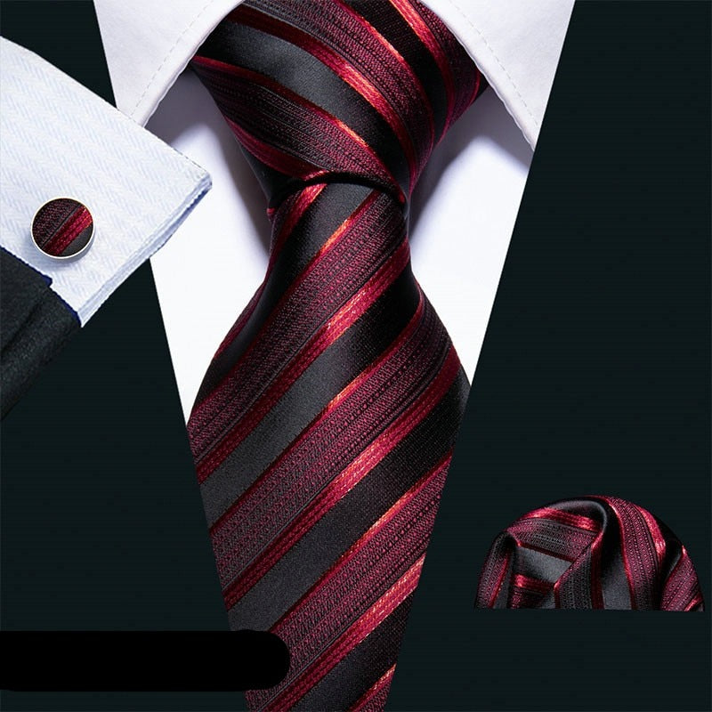 Striped Silk Tie Set