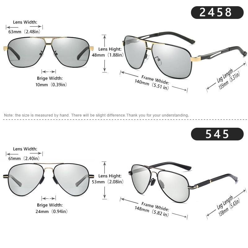 Aviation Photochromic Sunglasses