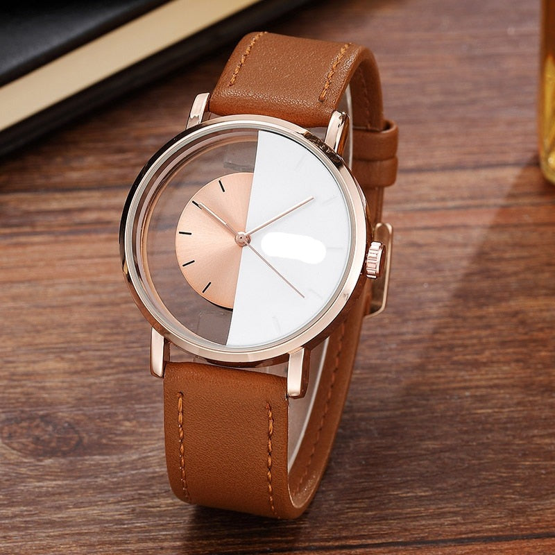 Creative Half Transparent Watch