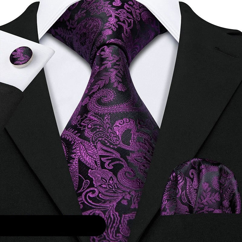 Striped Silk Tie Set