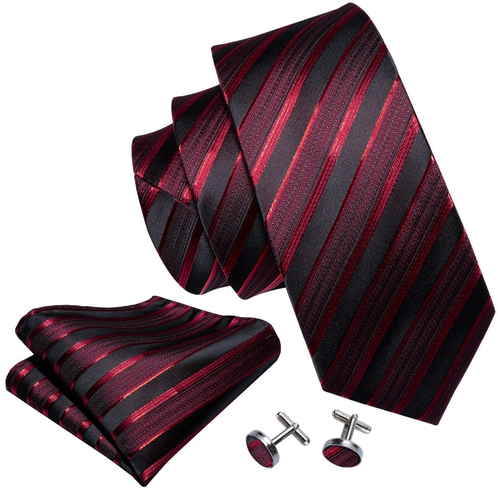 Striped Silk Tie Set