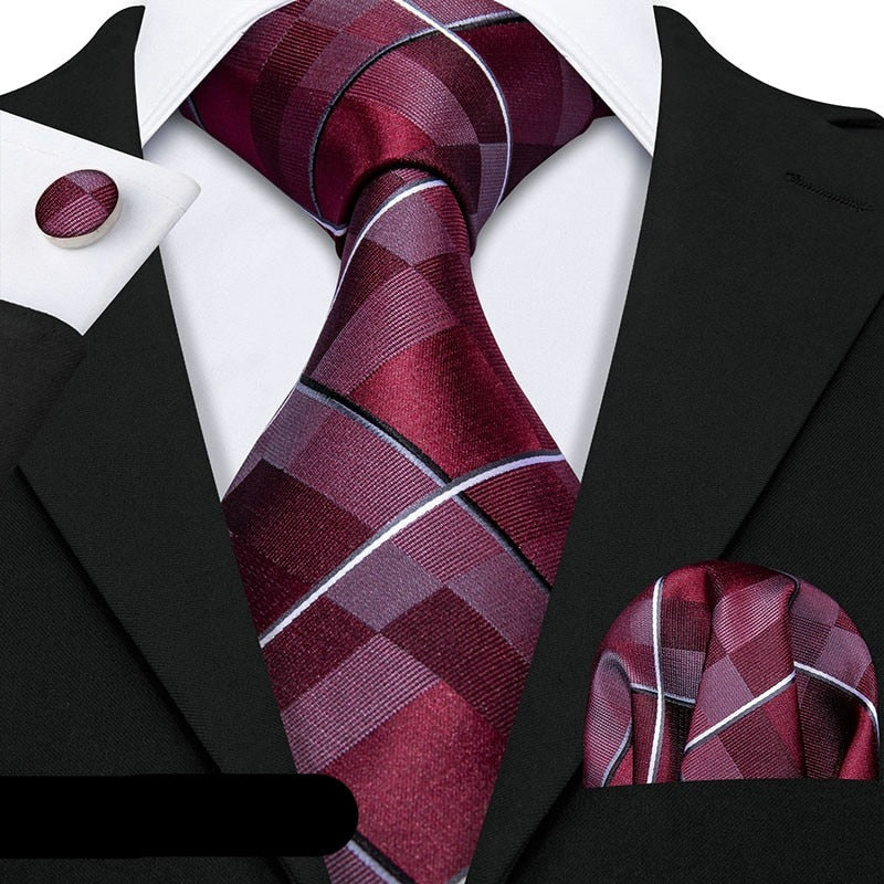 Striped Silk Tie Set