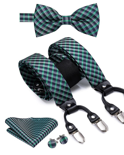 Luxury Bow Tie & Elastic Suspenders