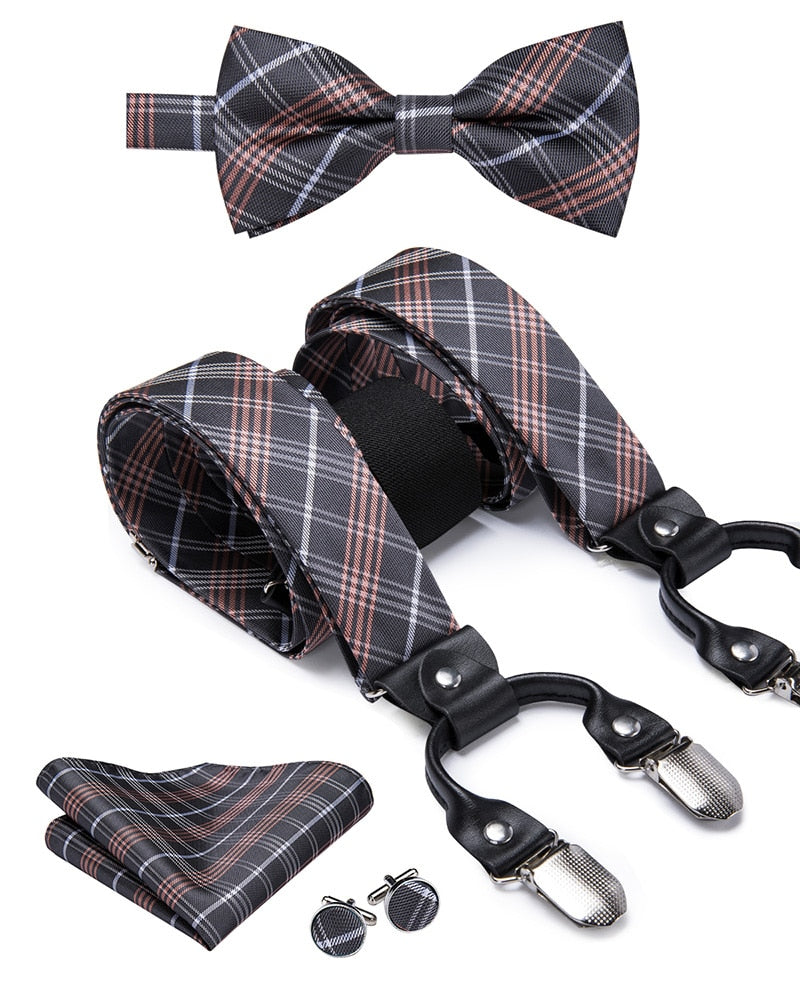 Luxury Bow Tie & Elastic Suspenders