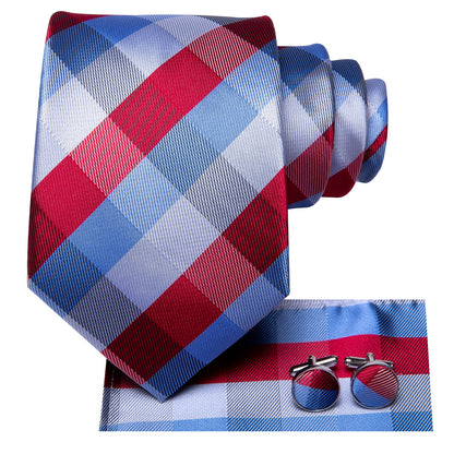 Plaid Silk Tie Set