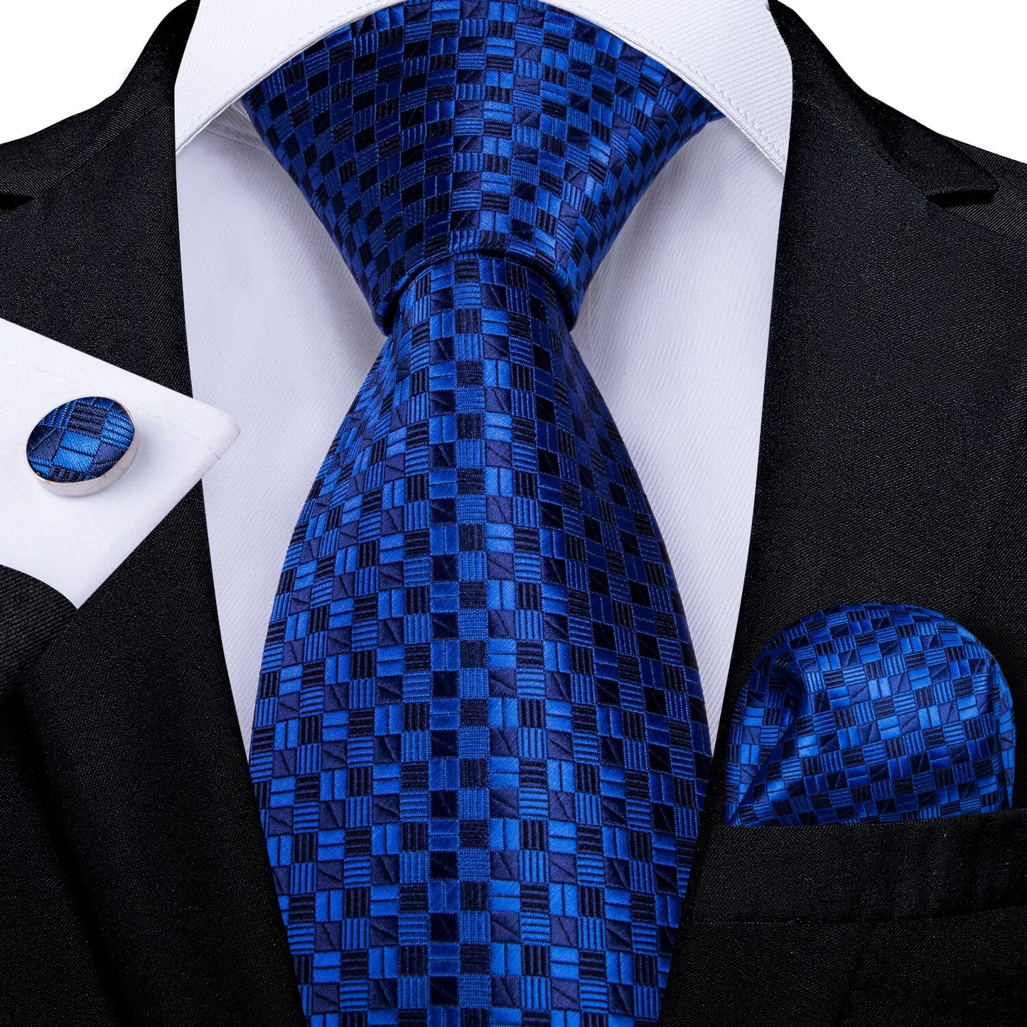 Tie Hanky Cufflinks Set