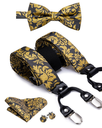 Luxury Bow Tie & Elastic Suspenders