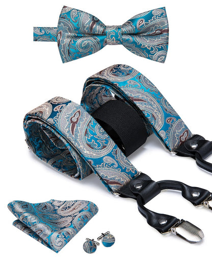 Luxury Bow Tie & Elastic Suspenders