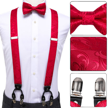 Luxury Bow Tie & Elastic Suspenders