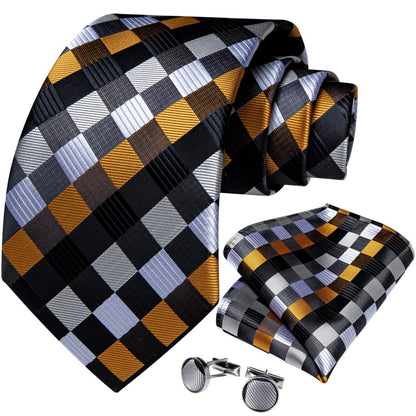 Tie Hanky Cufflinks Set