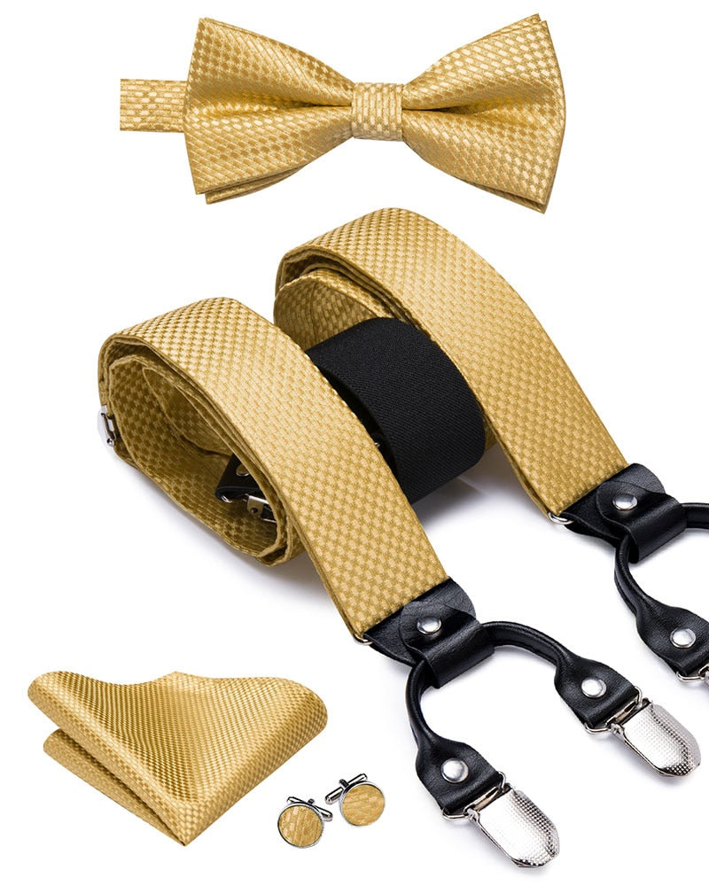 Luxury Bow Tie & Elastic Suspenders