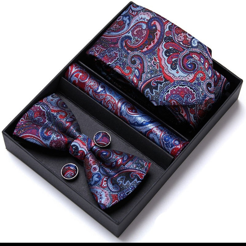 Gift Box Floral Necktie Set