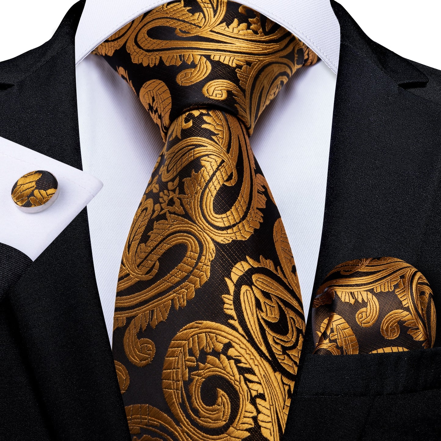 Luxury Business Paisley Tie Set