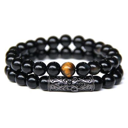 Tiger Eye Obsidian Bracelet