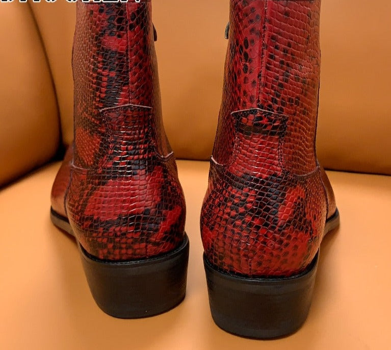 Mens Python Boots